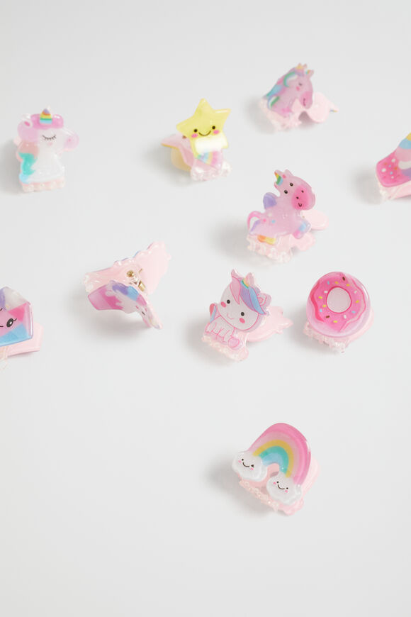 Unicorn Claw Clip Tub  Multi  hi-res