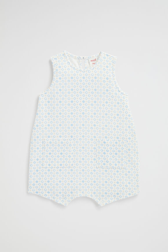 Jersey Pocket Romper  Water Blue  hi-res
