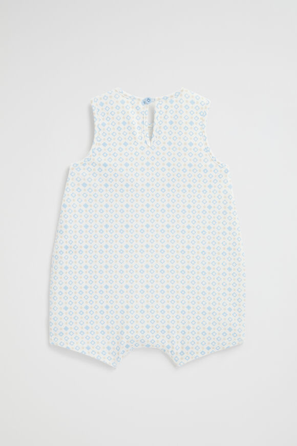 Jersey Pocket Romper  Water Blue  hi-res