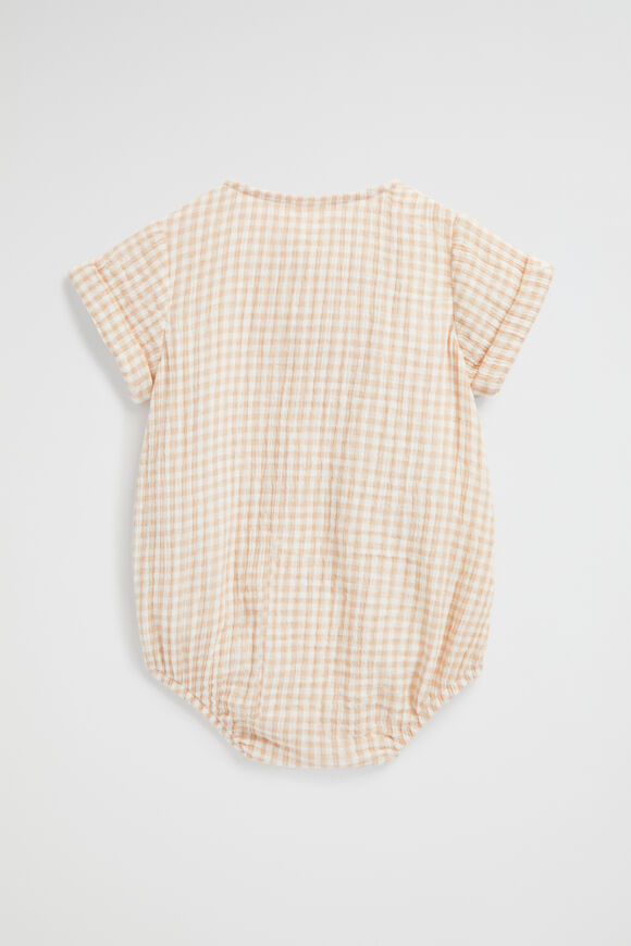 Placket Romper  Sand  hi-res