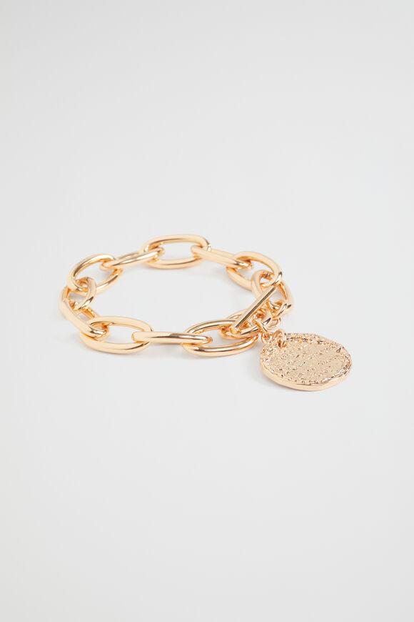 Chain Charm Bracelet  Gold  hi-res