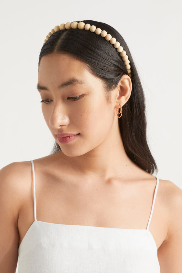 Wood Ball Headband  Wood  hi-res