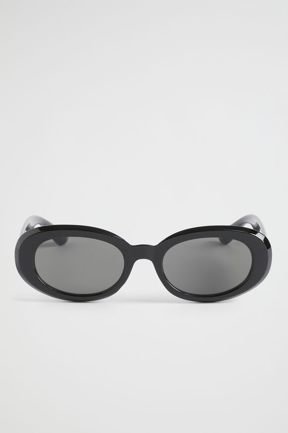 Goldie Oval Sunglasses  Black  hi-res