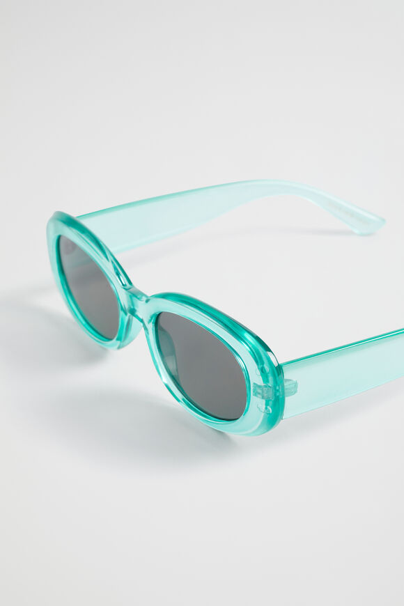 Goldie Oval Sunglasses  Deep Teal  hi-res