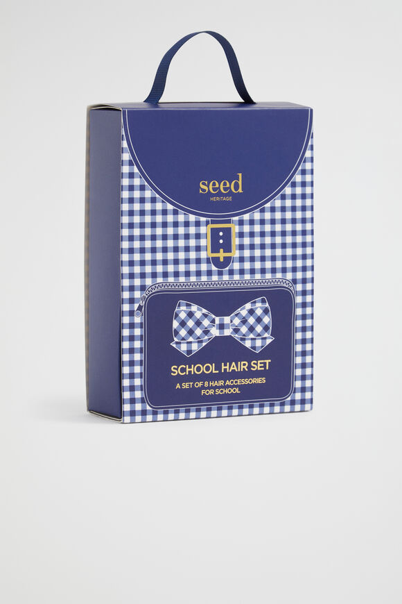 School Hair Pack  Navy  hi-res