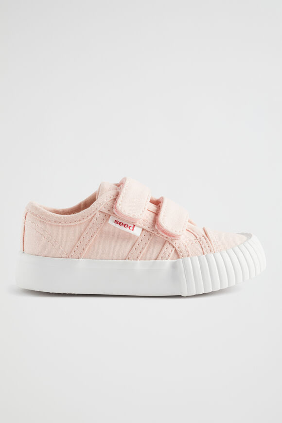 Mini Canvas Double Tab Sneaker  Dusty Rose  hi-res