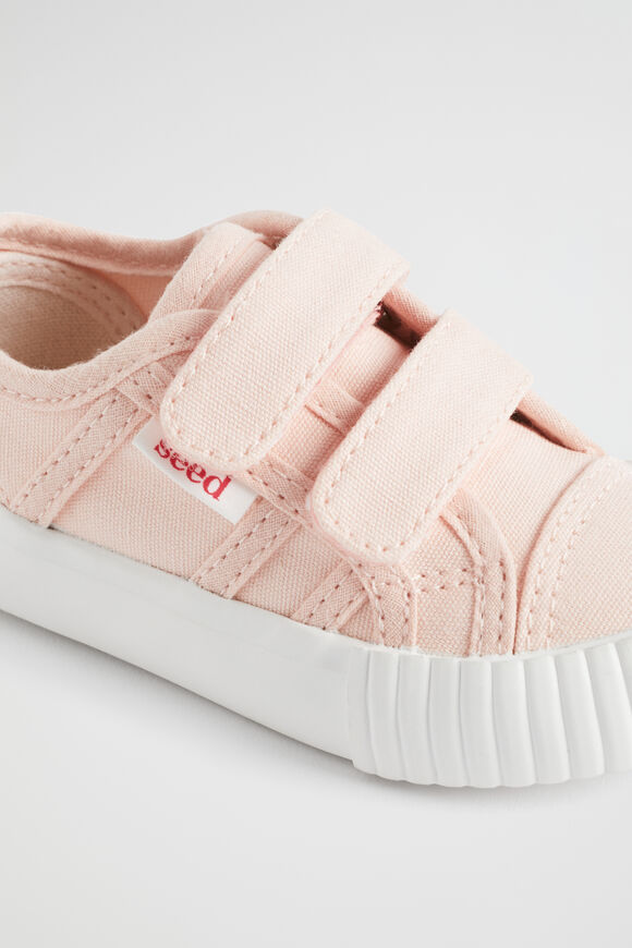 Mini Canvas Double Tab Sneaker  Dusty Rose  hi-res