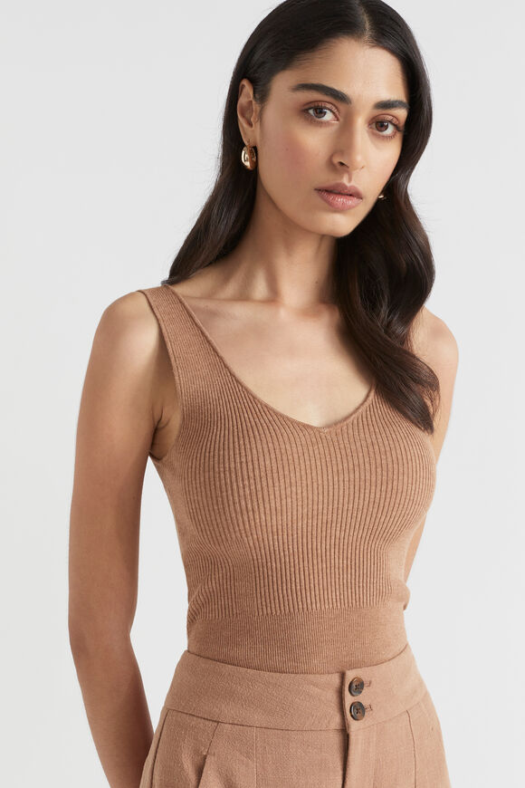 Marle Knit Top  Auburn Marle  hi-res