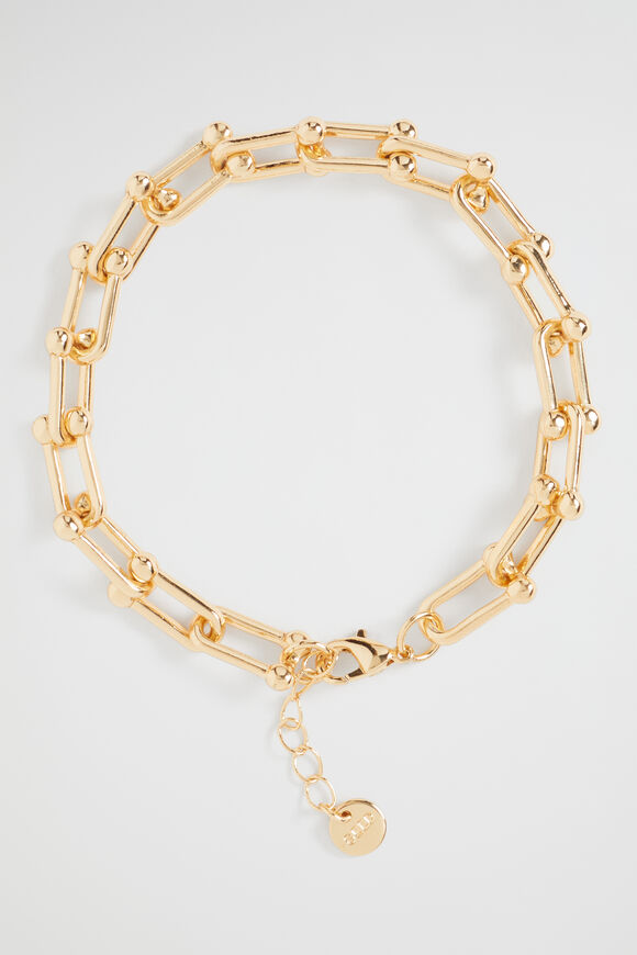 Ball Link Bracelet  Gold  hi-res