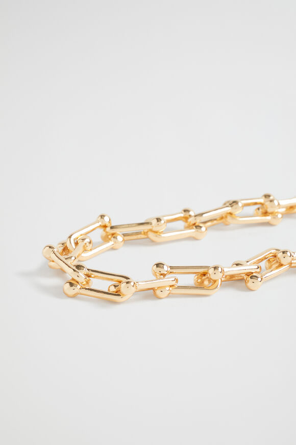 Ball Link Bracelet  Gold  hi-res