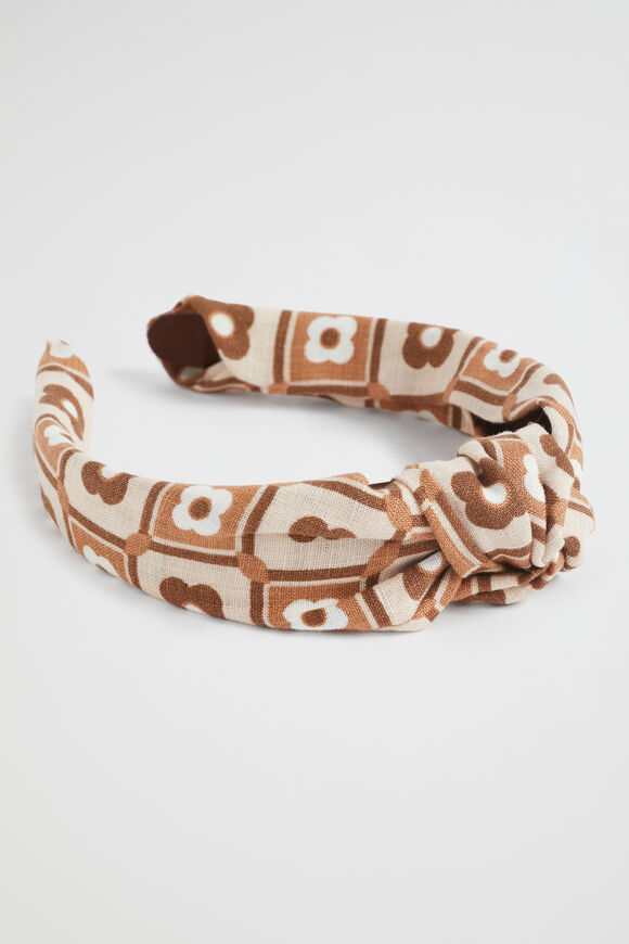 Retro Knot Headband  Auburn Brown Retro  hi-res