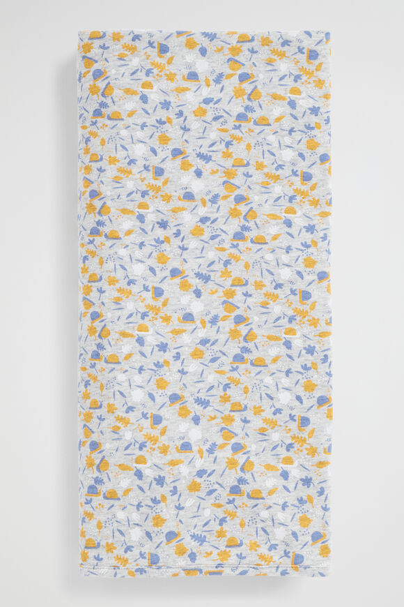 Foliage Stretchy Wrap  Pale Grey Marle  hi-res