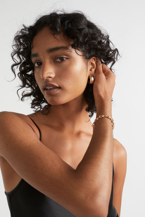 Knot Chain Bracelet  Gold  hi-res