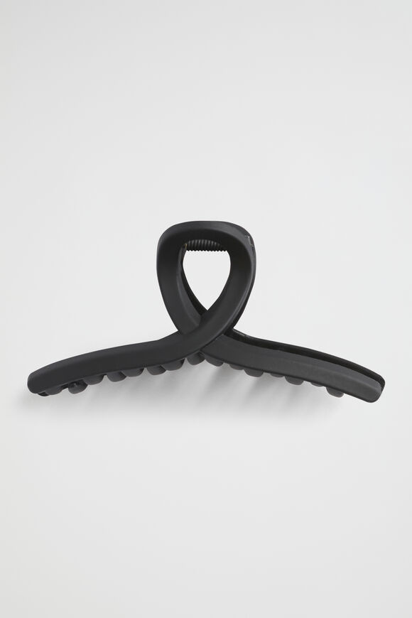 Curved Hair Claw  Black  hi-res