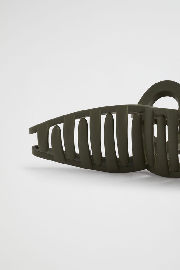 Curved Hair Claw  Dark Fern  hi-res