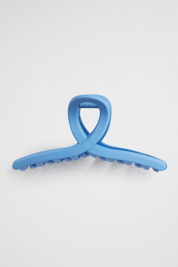 Curved Hair Claw  Soft Cobalt  hi-res