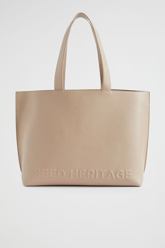 Logo Detail Tote  Storm  hi-res