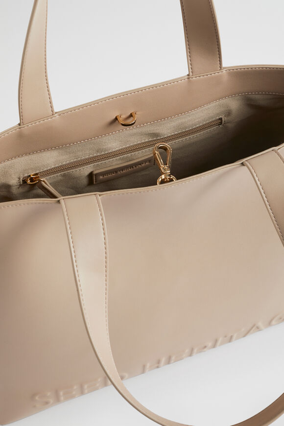 Logo Detail Tote  Storm  hi-res