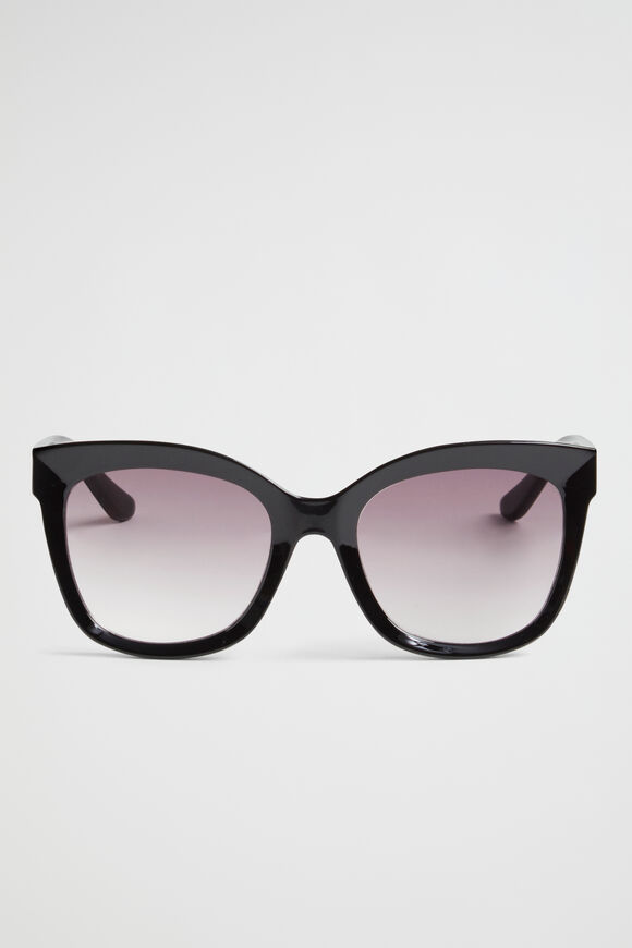 Jessica Rounded Sunglasses  Black  hi-res