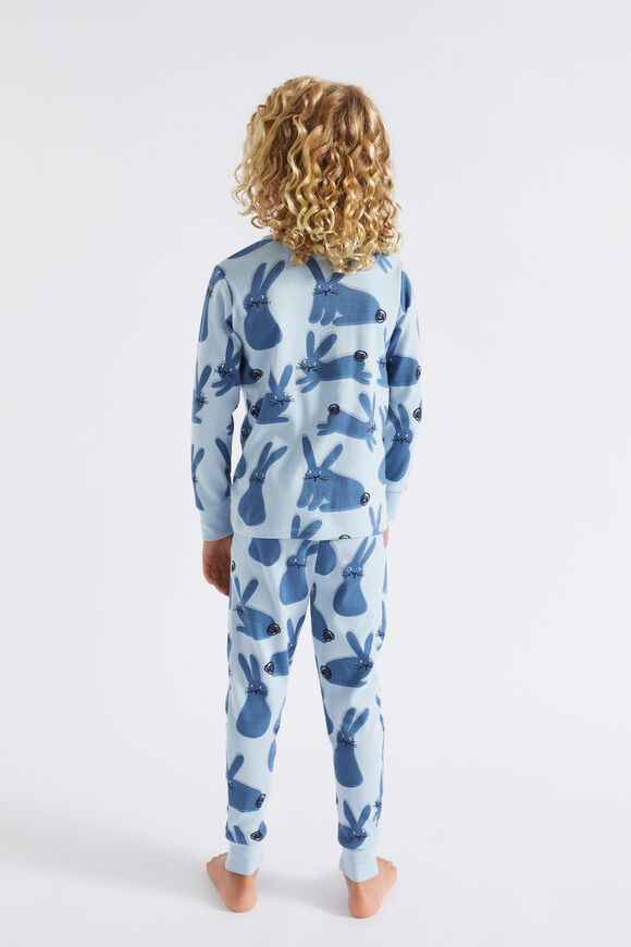 Bouncing Bunny Pyjama  Pale Blue  hi-res