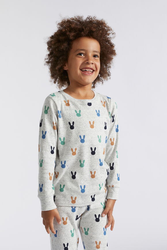 Mini Bunny Pyjama  Cloudy Marle  hi-res