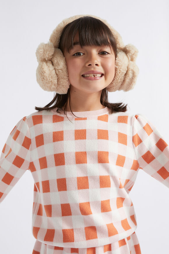 Bunny Ear Muff  Chai  hi-res