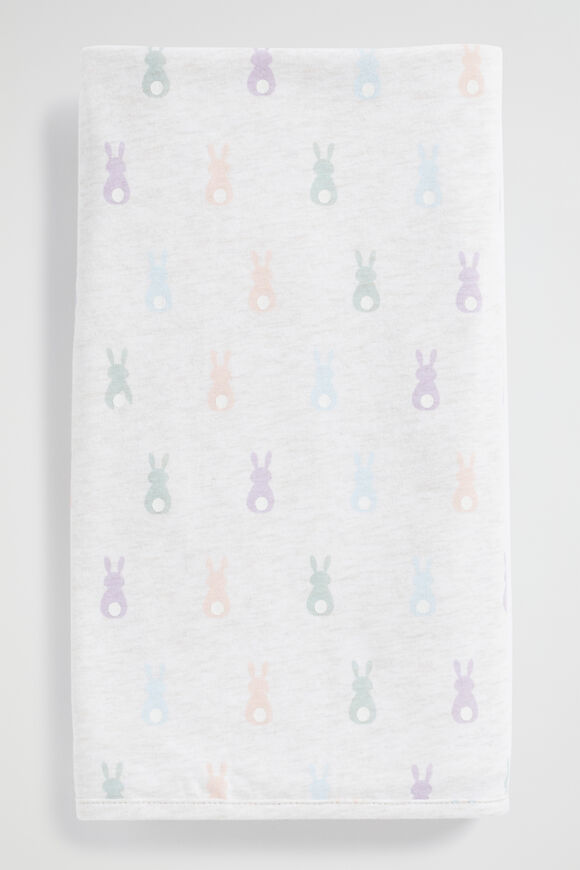 Bunny Tail Stretchy Wrap  Snow Marle  hi-res