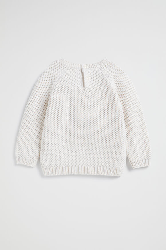 Bunny Knit Sweater  Snow Marle  hi-res