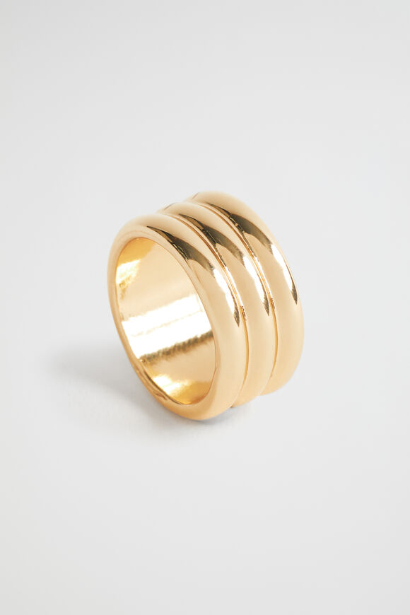 Ridged Ring  Gold  hi-res