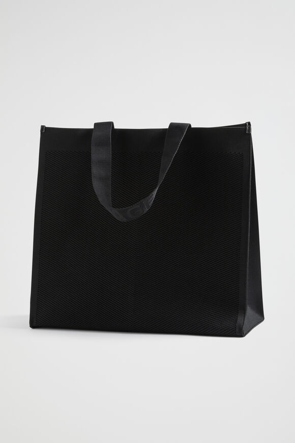 Knitted Tote  Black  hi-res