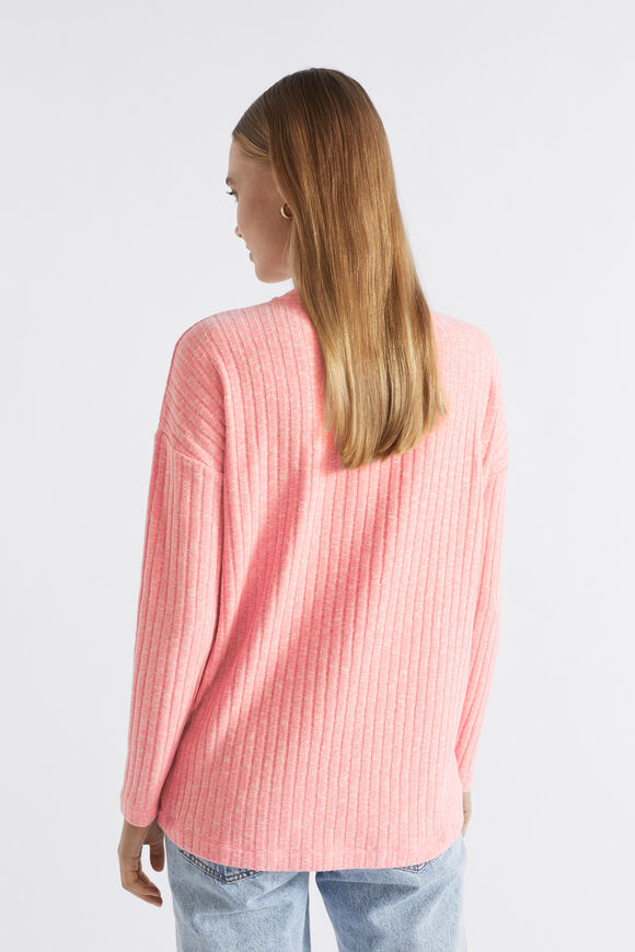 Ribbed Long Sleeve Top  Pale Peony Twist  hi-res