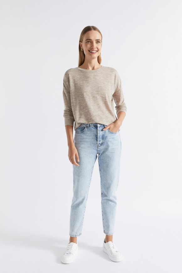 Babywool Curve Hem Top  Light Storm Marle  hi-res