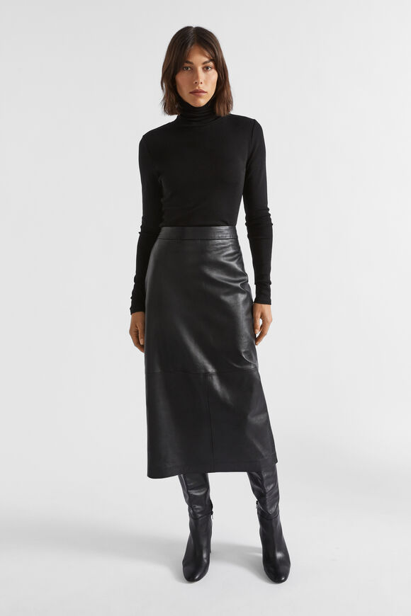 Babywool Roll Neck Top  Black  hi-res