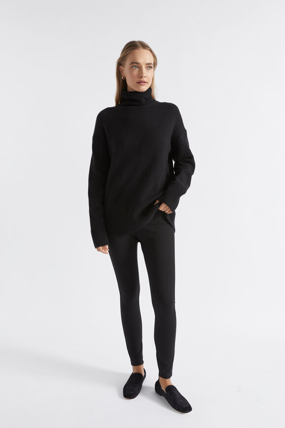 Ponte Legging  Black  hi-res