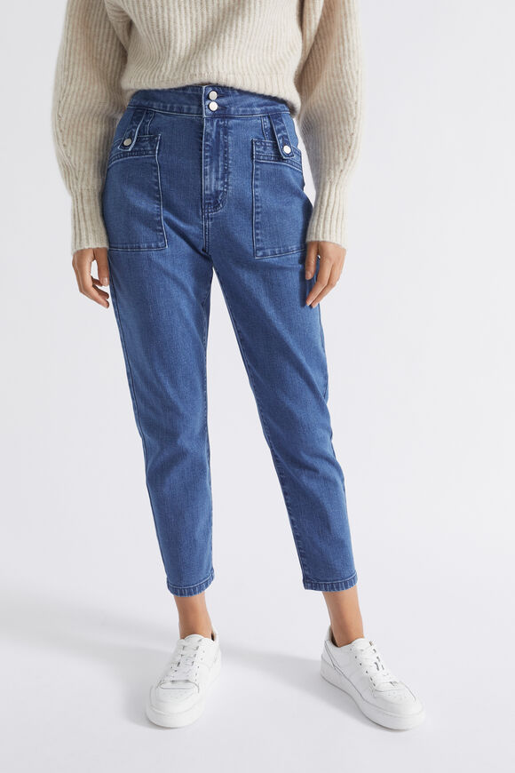 Tapered Leg Jean  Slate Blue Denim  hi-res