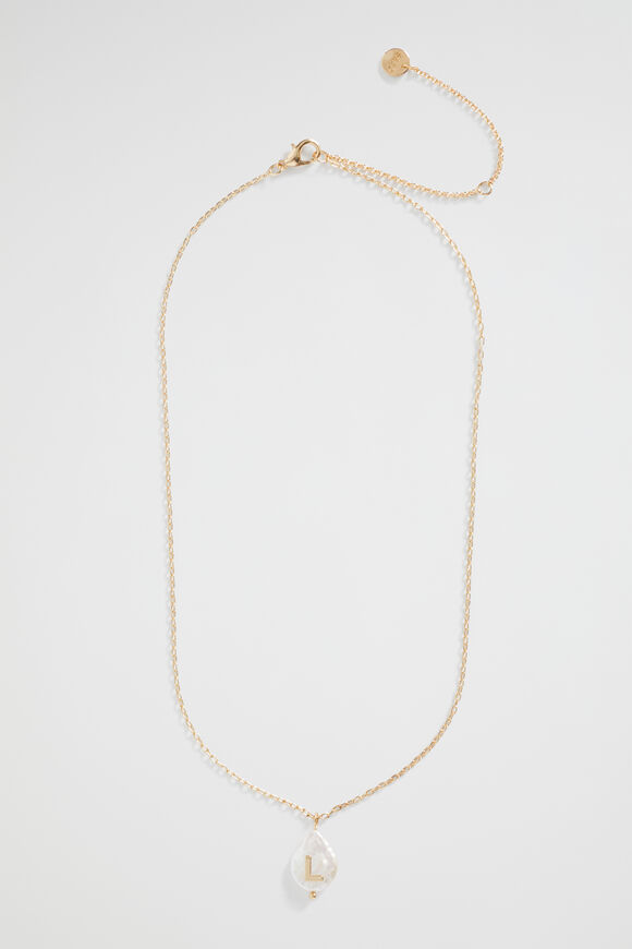 Pearl Alphabet Necklace  L  hi-res