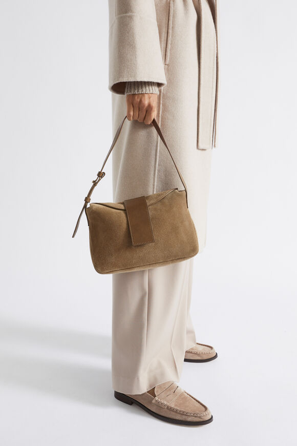 Leather Shoulder Bag  Deep Brass  hi-res