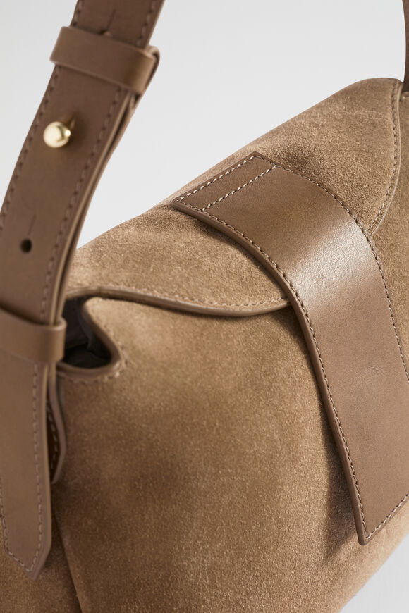 Leather Shoulder Bag  Deep Brass  hi-res