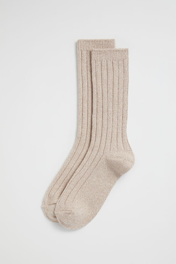 Marled Boot Sock  Storm Cream  hi-res