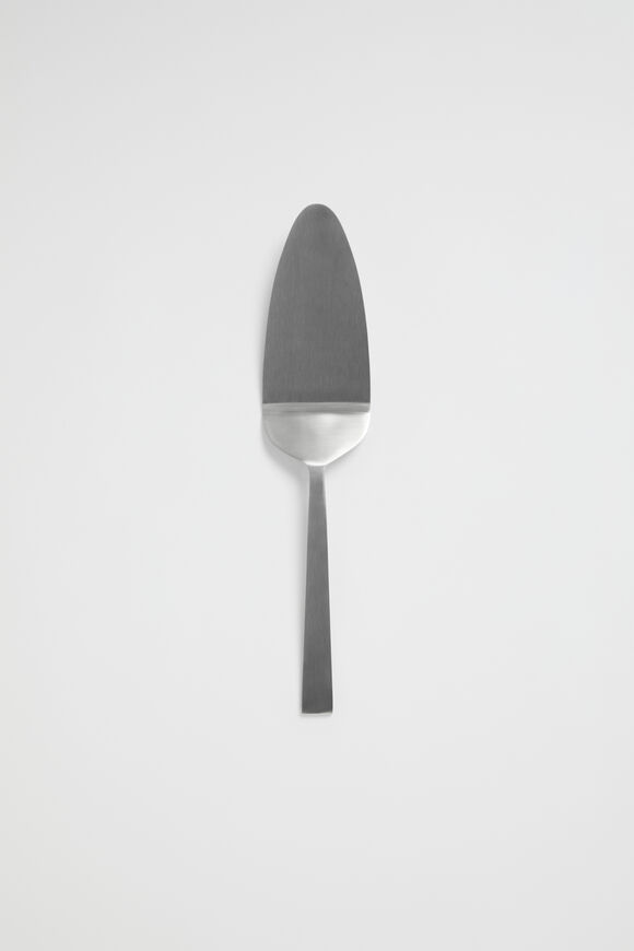 Luna Cake Server  Silver  hi-res
