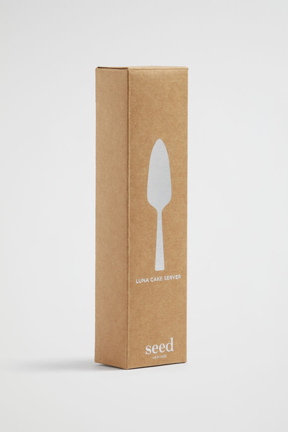 Luna Cake Server  Silver  hi-res