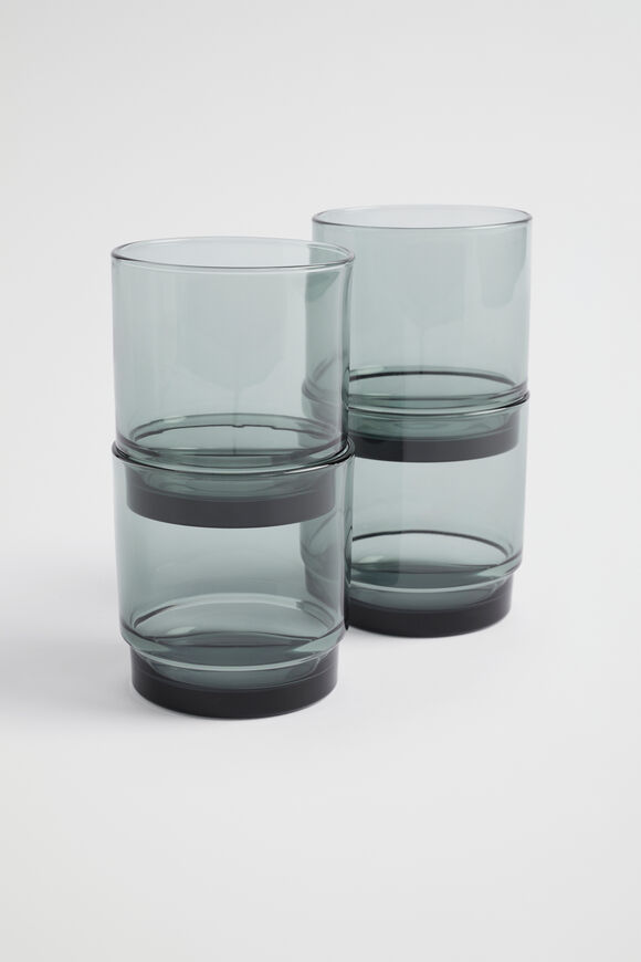 Haim Glasses Set of 4  Smoke  hi-res