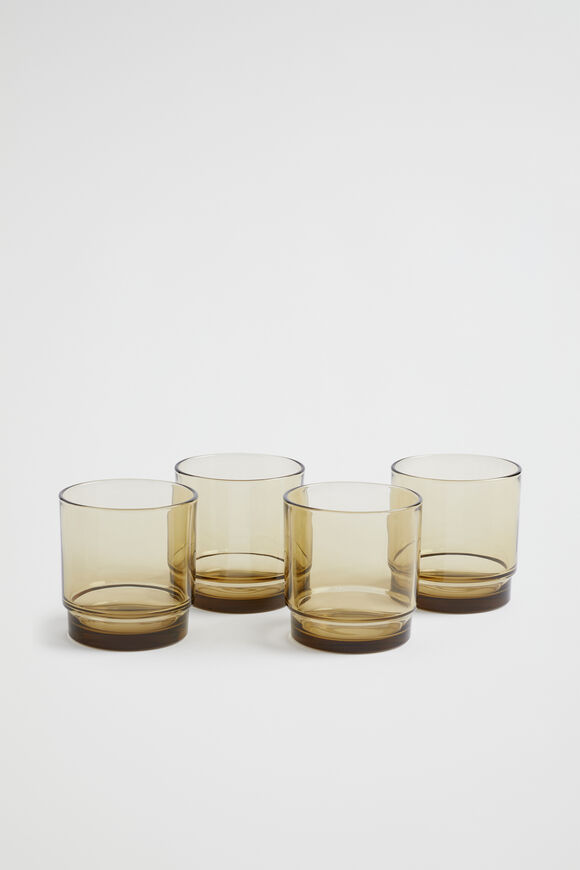 Haim Glasses Set of 4  Taupe  hi-res