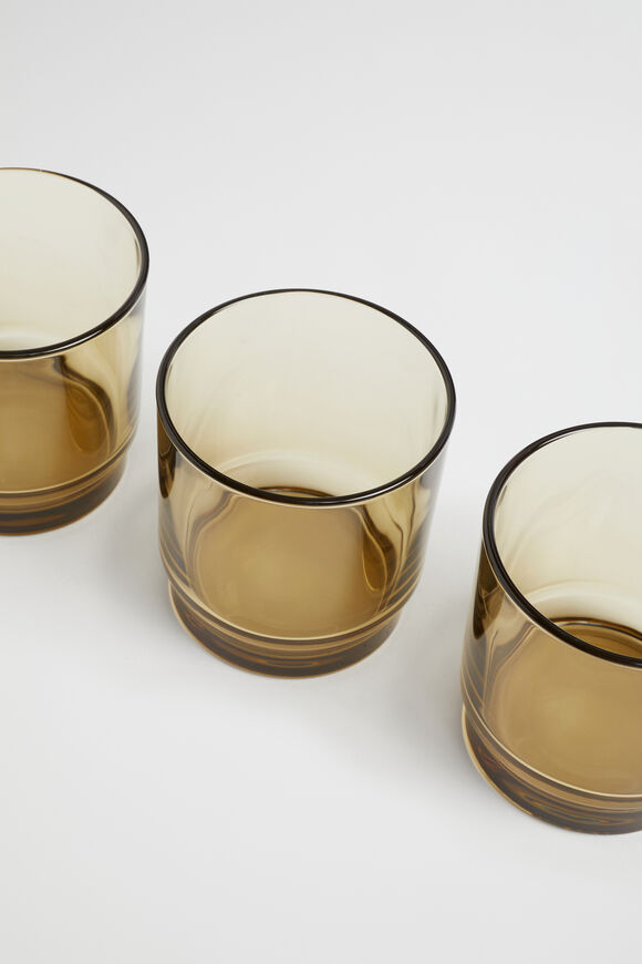Haim Glasses Set of 4  Taupe  hi-res