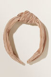 Knotted Pleat Headband  Biscotti  hi-res