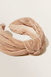 Knotted Pleat Headband  Biscotti  hi-res