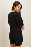 Linen Playsuit  Black  hi-res