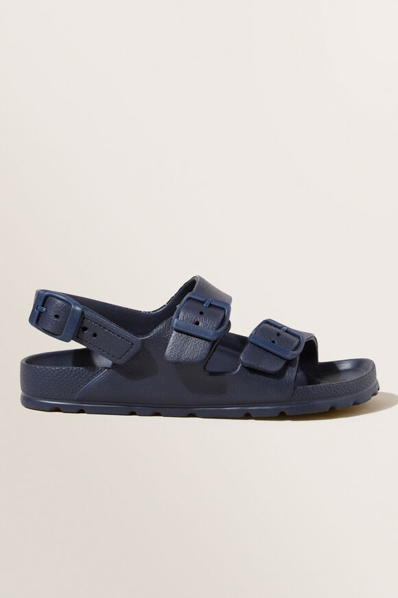Rubber Buckle Slide  Navy  hi-res