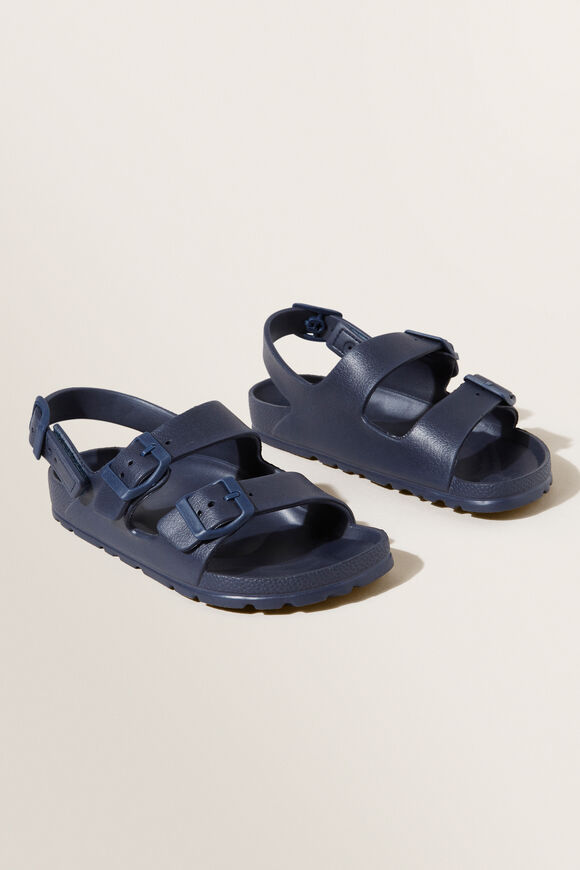 Rubber Buckle Slide  Navy  hi-res