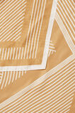 Striped Square Scarf  Honey Tan  hi-res